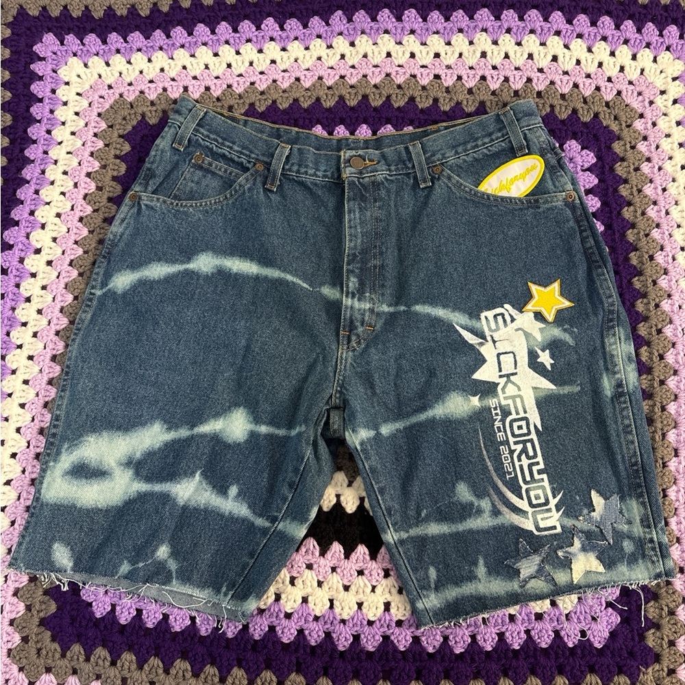 Men's Blue Denim Shorts